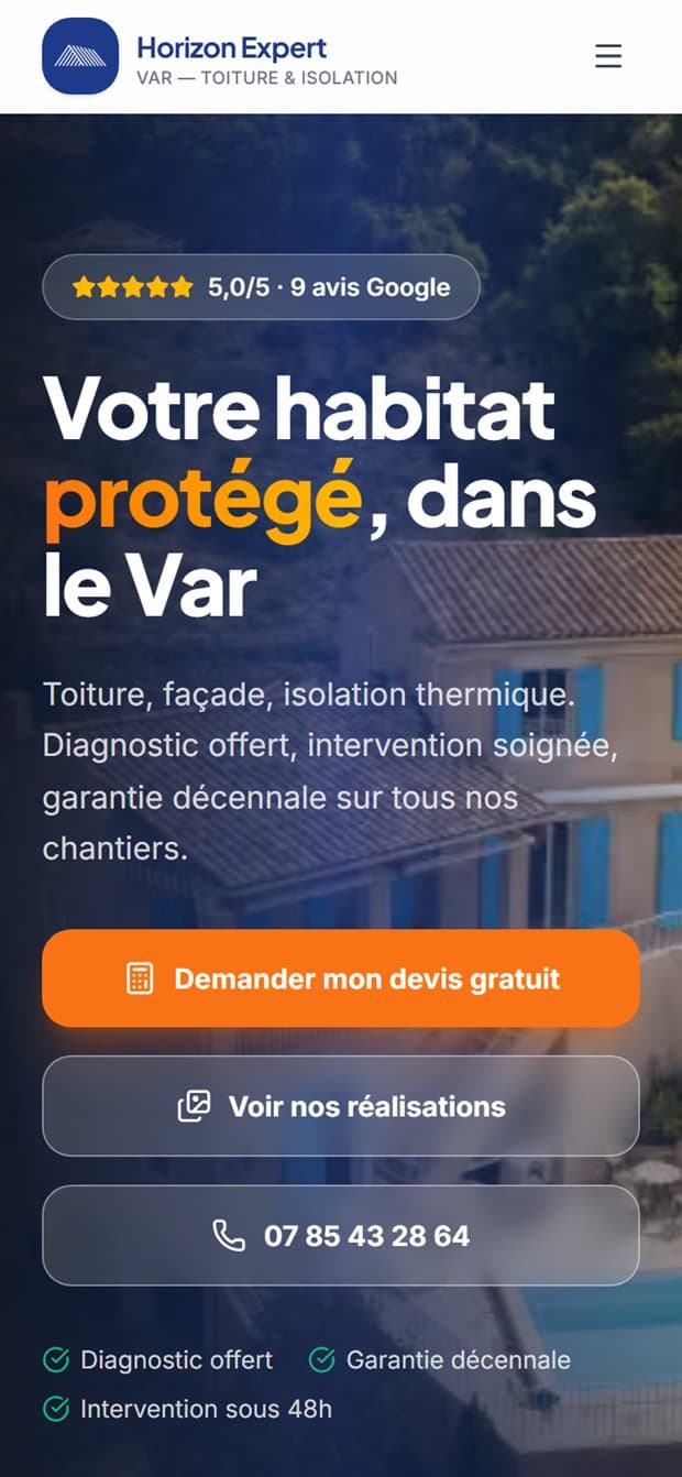Horizon Expert sur mobile
